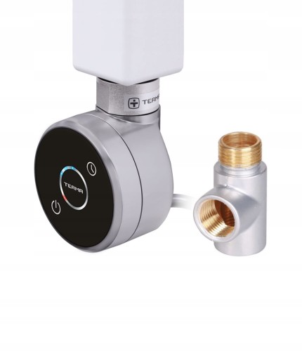 TERMA Grzałka DRY 400 W SILVER satyna; Trójnik