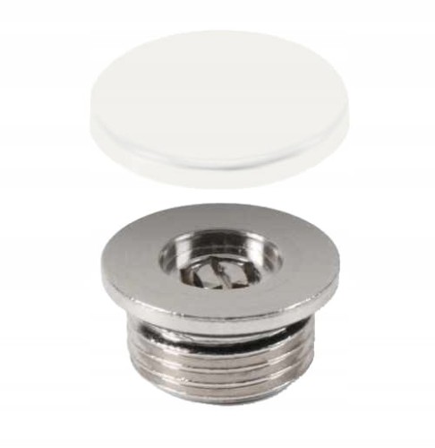 Odpowietrznik ręczny+zaśl. TERMA biały 1/2 POLETTI