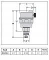 Odpowietrznik automatyczny 1/2'' CALEFFI boczny