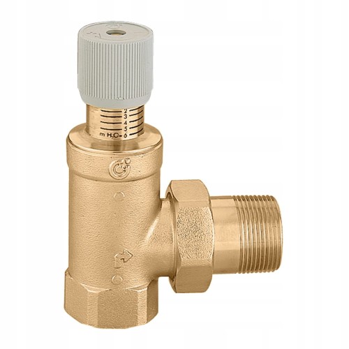 Zawór upustowo-różnicowy 3/4" ze skalą, regulowany kątowy CALEFFI