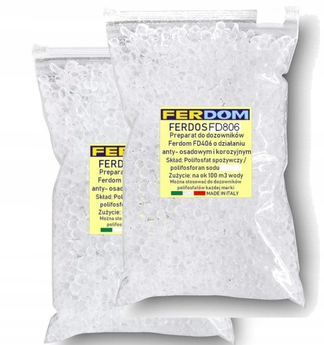 FERDOM polifosfat 1kg FERDOS do zmiękczaczy wody FD406 FD404 i filtra FD402